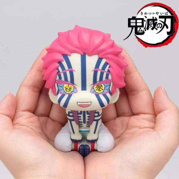 demon slayer Damomaru anime figure Shangxian·san Yiwo seat head movable doll Q version cute model toy peripheral color box - Bear Hugs