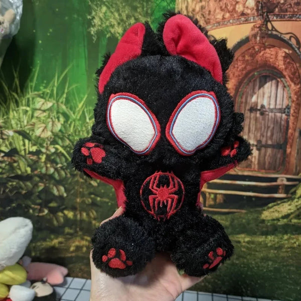 25cm Marvel Avengers Character Peripheral Miles Spider-Man Cat Shape Kawaii Plush Doll Home Decoration Christmas Gift - Bear Hugs