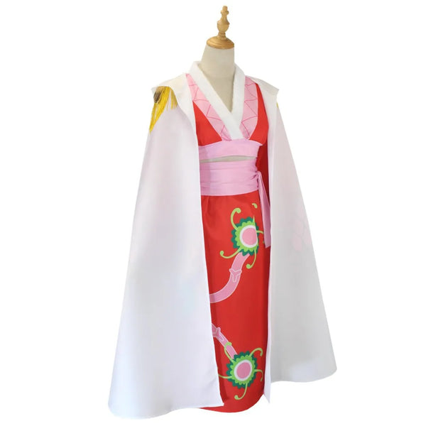 Anime Boa Hancock Cosplay Costumes Sexy Empire Red Kimono Dress Uniform Boa Hancock Earrings Halloween Costumes for Women Men - Bear Hugs