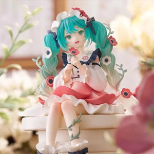 FuRyu Noodle Stopper Hatsune Miku 14cm Flower Fairy Anemone Figure Anime Figurine Collections Toys Gifts - Bear Hugs