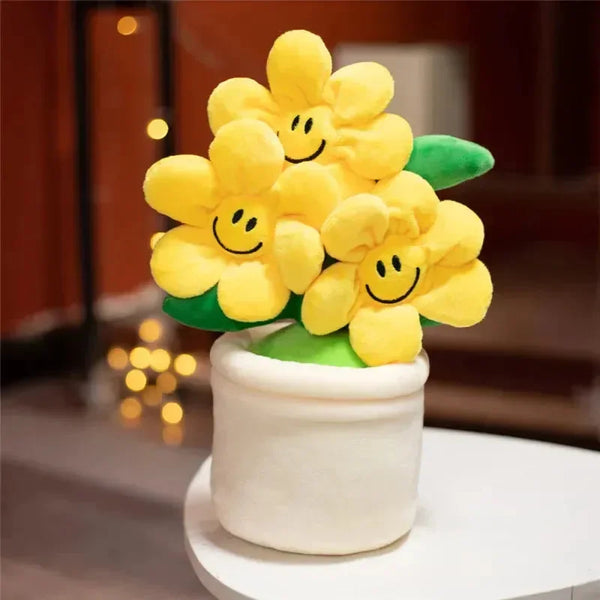 Sunny Smiles Flowerpot Plush