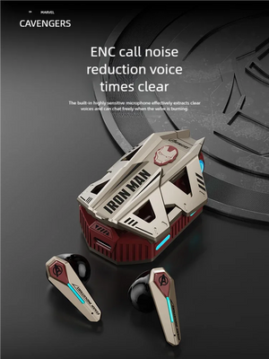 MARVEL Special-Shaped TWS Bluetooth Earbuds Noise Reduction Wireless Headset with Long Battery Standby for iPhone - Bear Hugs
