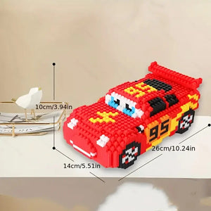 1258-Piece Red Sports Car Building Block Set, Experience the Essence of Racing Culture, the First Choice for Birthday, Christmas, and Thanksgiving Gifts - Bear Hugs