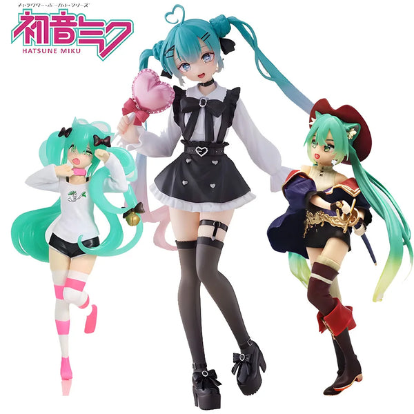 19cm Girl Hatsune Miku Anime Figure Fashion Subclture Miku Action Figure Room Decorations PVC Collection Model Doll Toys - Bear Hugs
