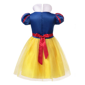 Kids Clothing 2PCS Set Dress+Cloak Snow White Princess Costume Halloween Carnival Cosplay Party Girls Dresses Birthday Party - Bear Hugs