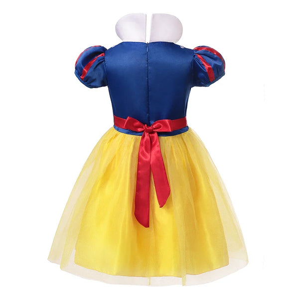 Kids Clothing 2PCS Set Dress+Cloak Snow White Princess Costume Halloween Carnival Cosplay Party Girls Dresses Birthday Party - Bear Hugs