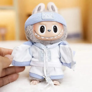 Handmade Labubu Baby Blue Cosy Outfit with Accessories - Bear Hugs