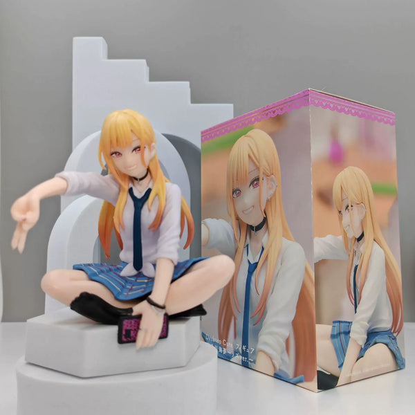 My Dress-Up Darling Anime Figure - Kitagawa Marin Sitting Position Model Statue Collectible Decoration Handmade Toy Gift - Bear Hugs