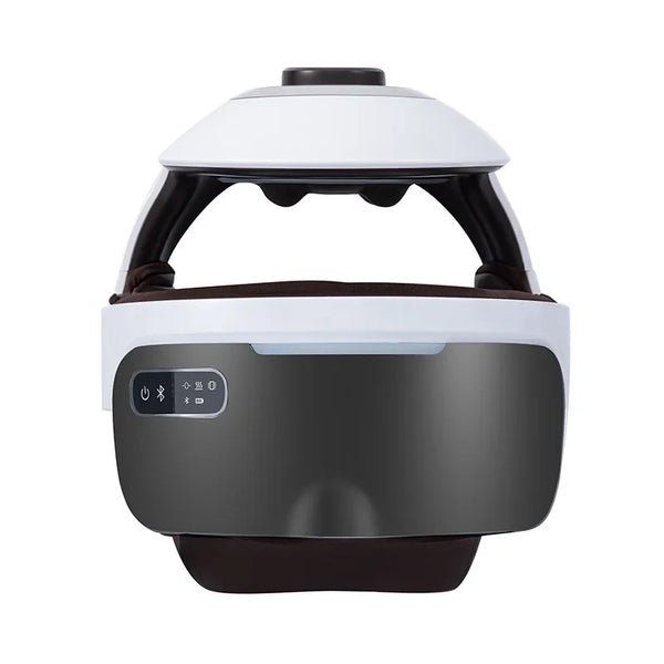 Wireless Head Eye Integrated Massager Helmet Bluetooth Music Relieve The Fatigue of The Scalp Eyes Heating Relax Instrument - Bear Hugs