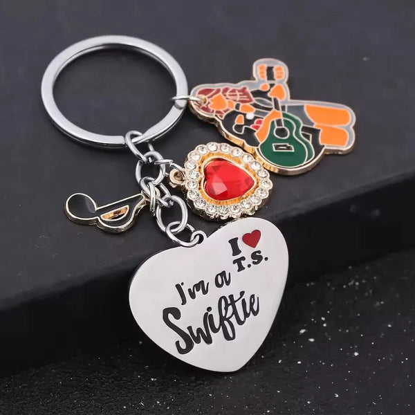 I Love Taylor Swift Alloy Keychain