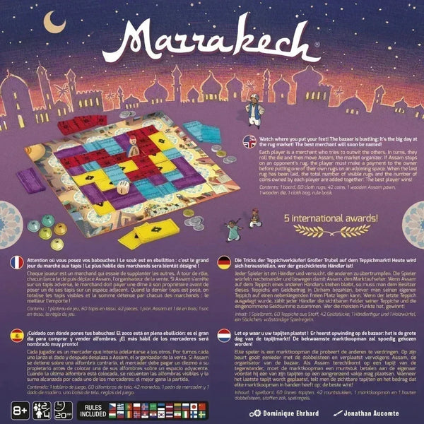 Marrakech Strategy Board Game - Bear Hugs