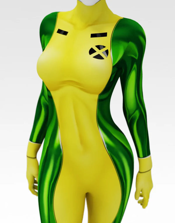 Halloween Rogue Female Spandex Cosplay Costume Adults Lady Superhero Zentai Bodysuit Halloween Costume - Bear Hugs