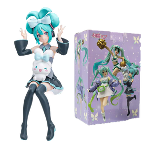 Hatsune Miku X Cinnamoroll Figure Anime Peripheral Collectible Models Decorative Decorations Children Kawaii Gift - Bear Hugs