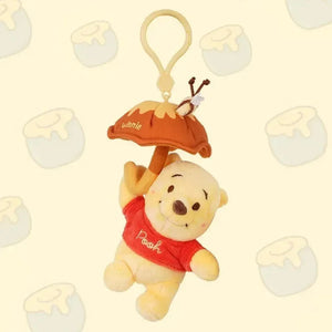 Rainbow Clouds Honey Bear & Hoglet Keychain