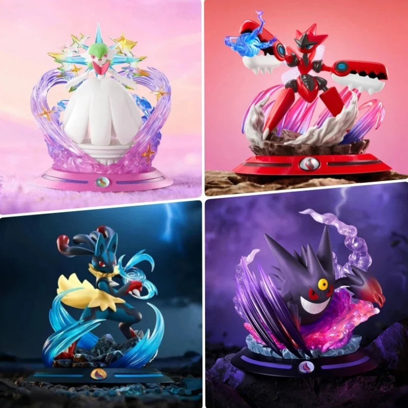 Anime Pokemon Original Action Figures Mega Collect Series Lucario Gardevoir Gengar Scizor Of Model Ornaments Toys Birthday Gift - Bear Hugs