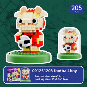 2026 NEW World Famous Football Players lega Figurine Messi Ronaldo Neymar Lewandowski Mini Action Building Block Model Toy Gifts - Bear Hugs