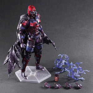 PLAY ARTS 27cm X-men Magneto Action Figure Anime Max Eisenhardt Collectable Model Toys Doll Gift - Bear Hugs