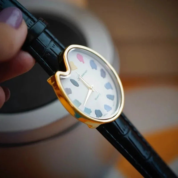 Retro Niche Art sketching board Design Leather Quartz Square Exquisite and Versatile Pointer Watch 29mm - Bear Hugs