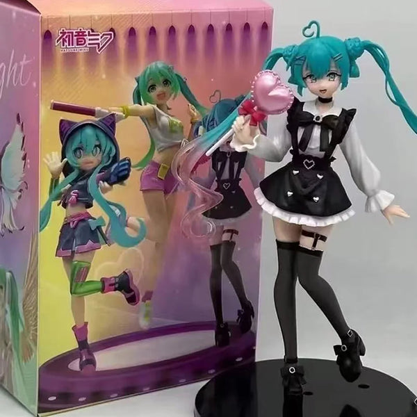 19cm Girl Hatsune Miku Anime Figure Fashion Subclture Miku Action Figure Room Decorations PVC Collection Model Doll Toys - Bear Hugs