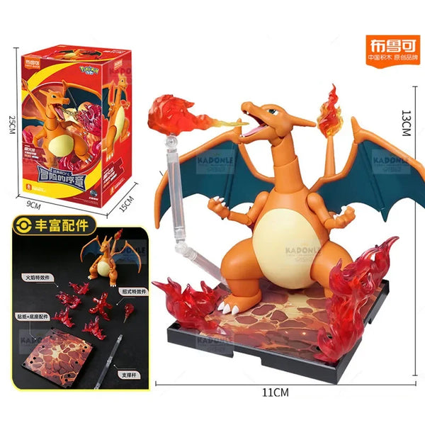 BLOKEES Original POKEMON Building Blocks Pikachu Charmander Psyduck Sprigatito Eevee Lucario Pokémon Action Figure Toys Gift - Bear Hugs