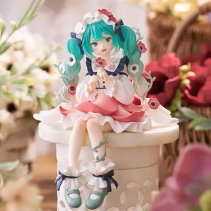 FuRyu Noodle Stopper Hatsune Miku 14cm Flower Fairy Anemone Figure Anime Figurine Collections Toys Gifts - Bear Hugs
