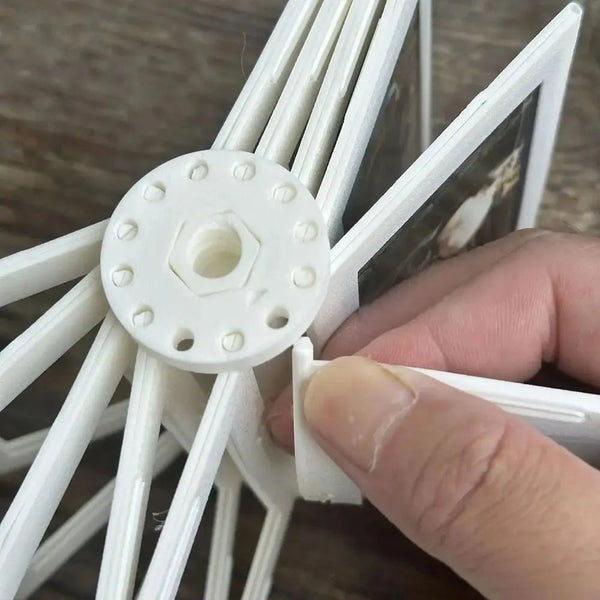 12 Slots Rotating Photo Frame Carousel