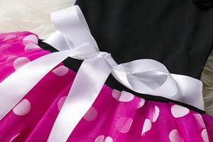 Mickey Minnie Mouse Baby Girls Cosplay Costume Kids Fancy Polka Dot Dress Princess Dress Children Birthday Party Clothing Gift - Bear Hugs
