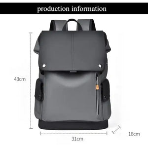 Premium Leather-Look Casual Backpack