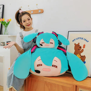 40/60cm Hatsune Miku 16th Anniversary Plush Pillow Cute Cuddly Stuffed Cushion Perfect Commemorative Gift for Friends & Fans - Bear Hugs