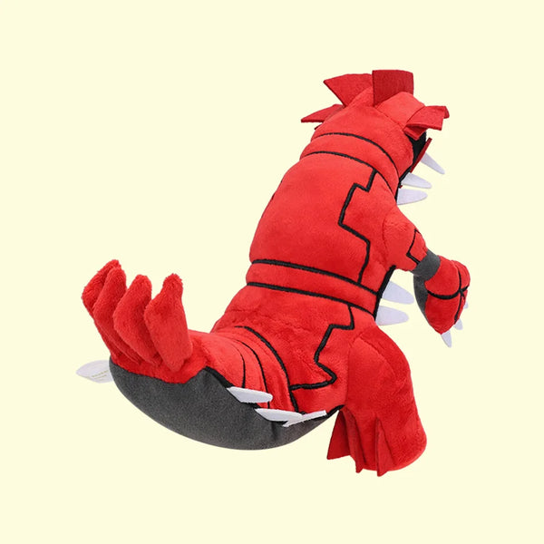 27cm Red Groudon Legendary Dinosaur Plush Toy - Large Stuffed Animal, Soft Mythical Creature Pillow Gift for Kids & Fans Collect - Bear Hugs
