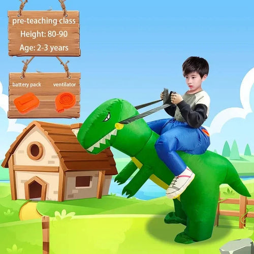 Inflatable Green Dinosaur Halloween Costume