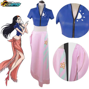Anime une pièce Nico Robin Cosplay Costume haut et Wrap Skirfor femmes une pièce Anime Nico Robin tenue robe - Bear Hugs