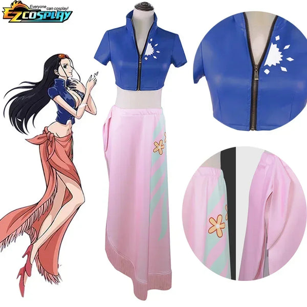 Anime une pièce Nico Robin Cosplay Costume haut et Wrap Skirfor femmes une pièce Anime Nico Robin tenue robe - Bear Hugs