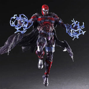 PLAY ARTS 27cm X-men Magneto Action Figure Anime Max Eisenhardt Collectable Model Toys Doll Gift - Bear Hugs