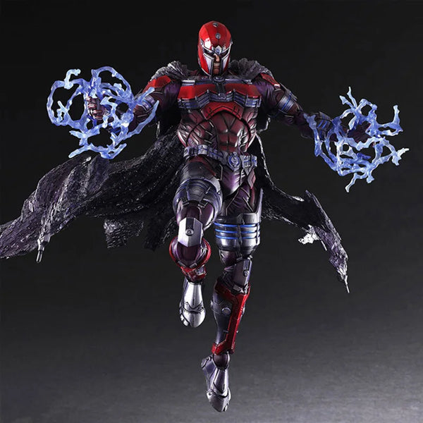 PLAY ARTS 27cm X-men Magneto Action Figure Anime Max Eisenhardt Collectable Model Toys Doll Gift - Bear Hugs