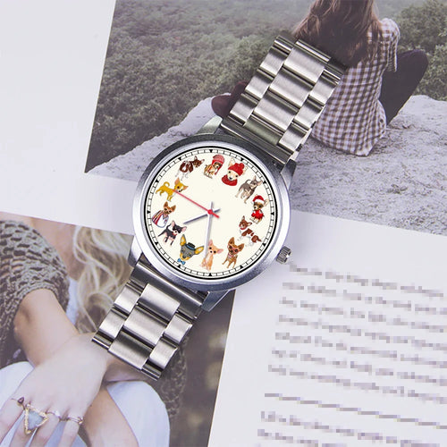 Dog Breeds Novelty Wrist Watch