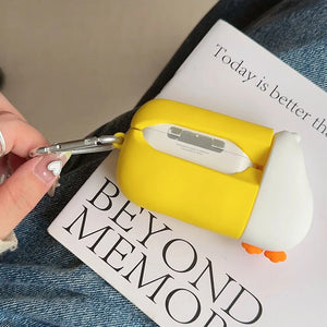 Funny Cartoon Big Mouth Bird Case For Apple AirPods 4 Pro 2 1 3 Soft Silicone Wireless Bluetooth Earphone Protective Cover Hook - Bear Hugs