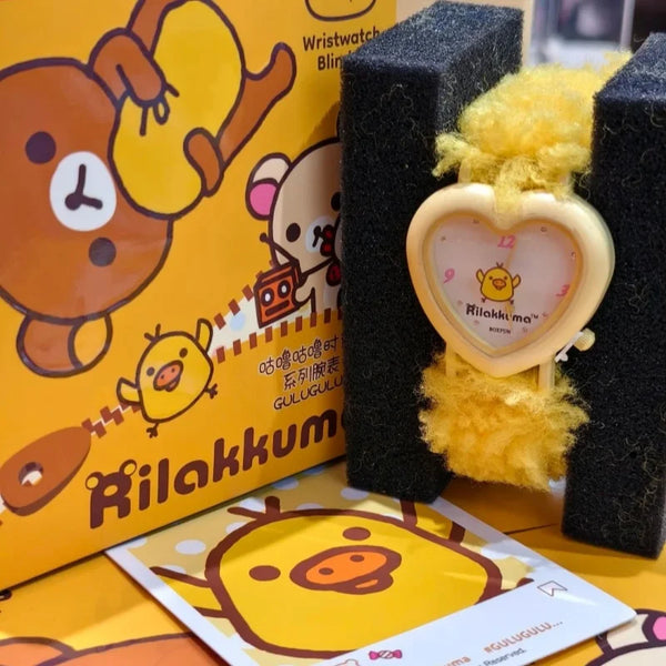 Maihe Rilakkuma Gulu Time Series Watch Blind Box Cute Creative Trendy Toy Figure Wristwatch Mystery Box Holiday Gift Toy - Bear Hugs