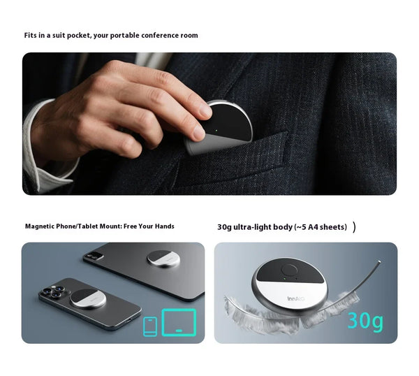 InnAIO T10 MagSafe AI Translator - Bear Hugs