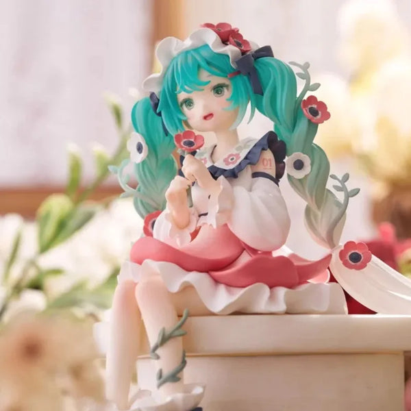 FuRyu Noodle Stopper Hatsune Miku 14cm Flower Fairy Anemone Figure Anime Figurine Collections Toys Gifts - Bear Hugs