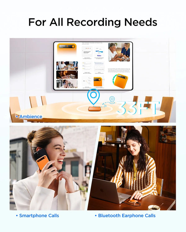 BOYA Notra AI Voice Recorder - Bear Hugs