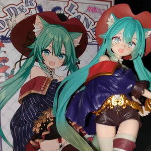 Hatsune Miku Desktop Cute Action Figure Tale Wonderland Miku Puss in Boots Anime Figurine Kawaii Girl Model Toy Adorable Decor - Bear Hugs