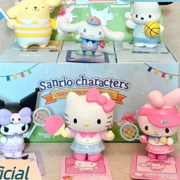 Sanrio Vitality Sports Meeting Series Blind Box Kuromi Figurines Desktop Ornaments Trendy Toys Mystery Box Gifts - Bear Hugs