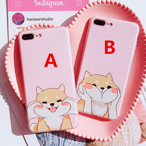 Cute Corgi Phone Case for iphone 6/6s/6plus/7/7plus/8/8P/X PN0832 - Bear Hugs