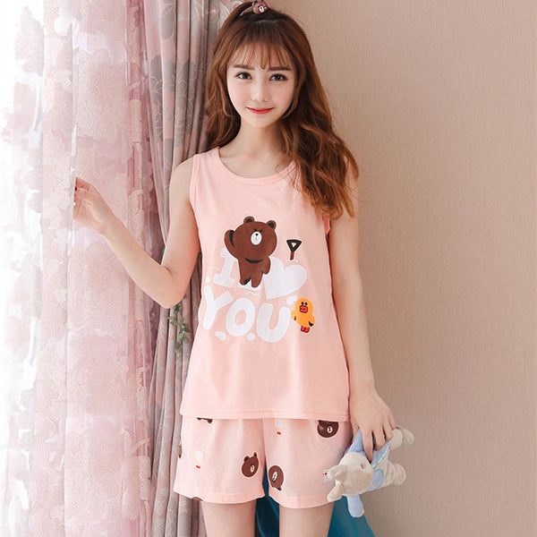 Brown Bear Pajamas Suits PN1332 - Bear Hugs