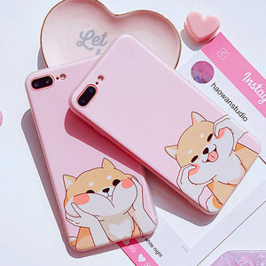 Cute Corgi Phone Case for iphone 6/6s/6plus/7/7plus/8/8P/X PN0832 - Bear Hugs