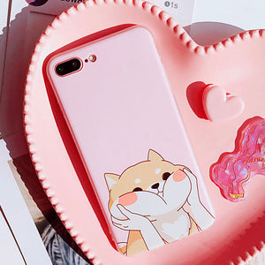 Cute Corgi Phone Case for iphone 6/6s/6plus/7/7plus/8/8P/X PN0832 - Bear Hugs