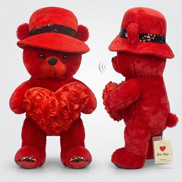 Aesthetic Red Love Bear Plush Toy