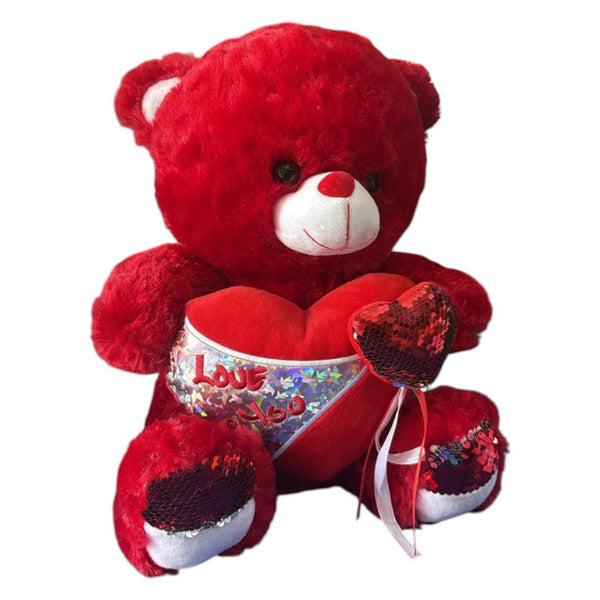 Aesthetic Red Love Bear Plush Toy