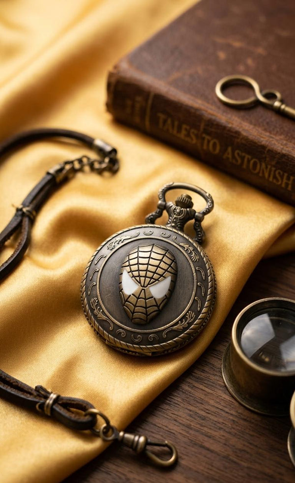 Timeless Vintage Quartz Pocket Watch Keychain